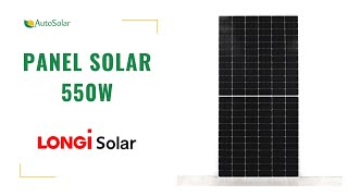 Panel solar Longi 550W  AutoSolar [upl. by Leeke698]