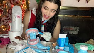 ASMR ROLEPLAY DE 🦷 DENTISTA  ASMR LIMPIEZA DE DIENTES SONIDOS DE PLASTICO  TAPPING PARA DORMIR [upl. by Netsirhk]