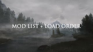 My Skyrim mod list  Load order [upl. by Mahsih]