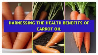 Harnessing the Health Benefits of Carrot Oil Discover the Healing Properties of Carrot Oil [upl. by Assiralk861]