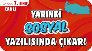 YARINKİ SOSYAL SINAVINDA ÇIKAR ✍🏻 7 SINIF 2025 [upl. by Aniloj]