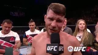 UFC 199 Michael Bisping amp Luke Rockhold Octagon Interviews [upl. by Noirred]