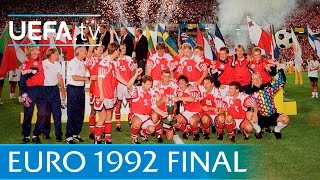 Denmark v Germany UEFA EURO 92 final highlights [upl. by Imekawulo]