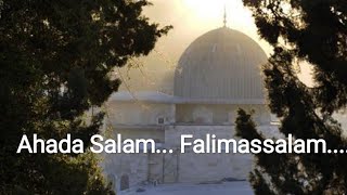 Haza Salam  Ahada Salam  Arabic Lyrics  English  Vocal [upl. by Wooldridge]