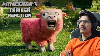 Reacting To Minecraft Movie Trailer [upl. by Chipman]