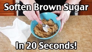 How To Soften Brown Sugar In 20 Seconds [upl. by Dnaltiac839]