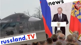 Putin begrüßt SyrienHeimkehrer [upl. by Yoj]