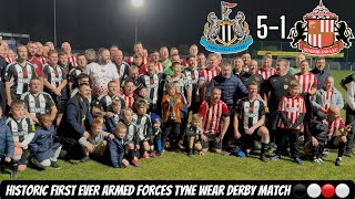 Newcastle 51 Sunderland vlog  HISTORY REPEATS ITSELF IN ARMED FORCES TYNE WEAR DERBY [upl. by Mariand802]