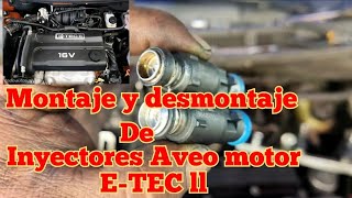 Cambiar inyectores aveo motor ETEC II [upl. by Piggy]