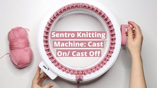 Sentro Knitting Machine Cast On Cast Off Best Yarn To Use and Features [upl. by Nylodam697]