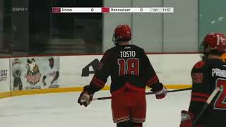 RPI Mens Hockey vs Union College  BLACKOUT 102822 [upl. by Rother]