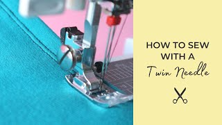 How to Sew with a Twin Needle [upl. by Aikcir]