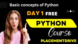 1 Python Placement Training  Python For BeginnersFull Course Python OperatorsPlacementdrive [upl. by Aneehsyt]