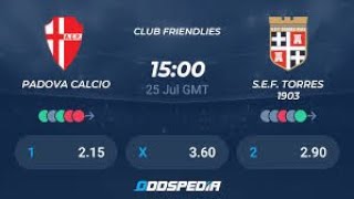 Padova Calcio vs SEF Torres 1903 club friendly live stream [upl. by Er]