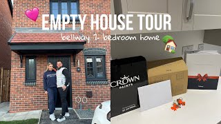 Empty house tour  bellway 2 bedroom home [upl. by Eusoj]