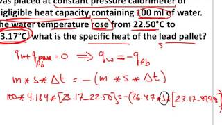 65 Calorimetry 2 [upl. by Anirtac378]