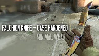 CSGO NEW Falchion Knife  Case Hardened  Minimal Wear [upl. by Ailev]