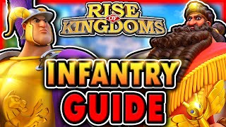 BEST Legendary INFANTRY Investment Order for F2P Rise of Kingdoms Infantry Guide  Best Commanders [upl. by Nimzay]