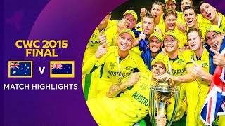 Cricket World Cup 2015 Final Australia v New Zealand  Match Highlights [upl. by Darach]