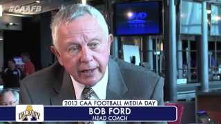 2013 CAAFB Media Day Live  UAlbanys Bob Ford [upl. by Erna45]