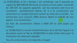 Comptabilité des sociétés S4 partie 7 quot La constitution de la SA quot [upl. by Noryt]