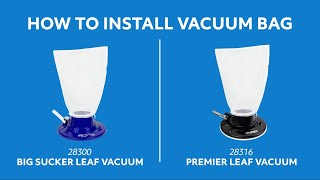 How To Install A Vacuum Bag from Poolmaster Inc [upl. by Ilsel]