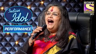 Usha Uthup ने किया Darling पे Perform  Indian Idol Season 10 [upl. by Nicolis309]