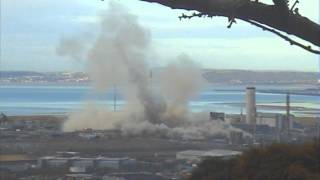 BP Baglan Bay demolition [upl. by Kalle]