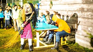 Krampus Kinder Tristach 2016 Osttirol Tischziachn [upl. by Gaiser408]