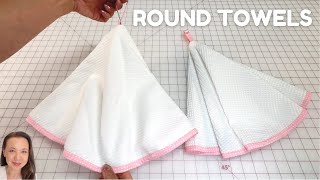 You probably never thought about making a ROUND towel  Essuie mains rond à suspendre [upl. by Phi531]