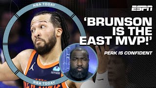 JALEN BRUNSON IS THE MVP OF THE EAST 😤  Perk reacts to Knicks vs 76ers  NBA Today [upl. by Nivek]