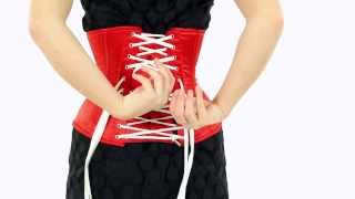 How to Waist Train Episode 6 How to Lace Yourself Into A BiDirectionally Laced Corset [upl. by Gertrudis]