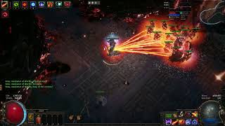 Scorching Ray Totems Hierophant vs Uber Sirus PoE 323 Affliction League [upl. by Atinek]