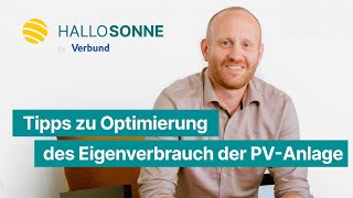 Tipps zur Optimierung des Eigenverbrauchs der PV Anlage [upl. by Peddada]