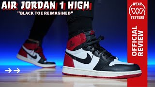 Air Jordan 1 High OG Black Toe Reimagined [upl. by Aven]