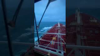 World roughest sea 😮😰merchantnavy ship youtubeshorts [upl. by Niwroc659]