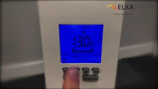 ELKAtherm UK  Programming Integrated Digital Stat [upl. by Etnovaj]