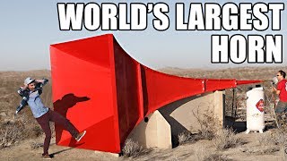 Worlds Largest Horn Shatters Glass [upl. by Fox]