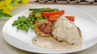 Grilled Chicken With Tarragon Sauce By SooperChef [upl. by Henka]