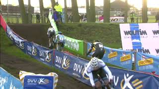 Azencross Loenhout Mathieu van der Poel imponeert DVV Verzekeringen Trofee race highlights [upl. by Sausa]