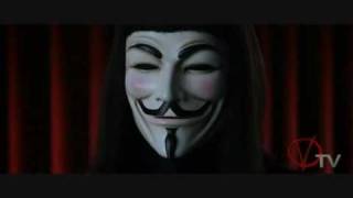 V per vendetta ita scena discorso tv [upl. by Neeliak]