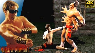 Mortal Kombat  Johnny Cage Arcade  1992 4K 60FPS [upl. by Enaj286]