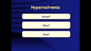 Hypernatremia When why and how [upl. by Werner546]