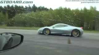 Ferrari 458 Speciale vs Ferrari 458 Italia in 4k Ultra HD [upl. by Lengel283]