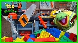 Pretend Play Giant Lego Construction Workshop [upl. by Gerardo]