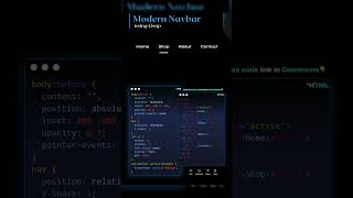 🚀✨Create a Modern Navbar with GSAP in 60 Seconds 🚀✨  shorts webdesign shortsvideo layoutweb [upl. by Yert]