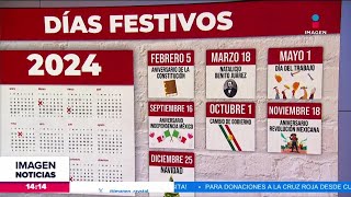 Estos son los días festivos del 2024  Noticias con Crystal Mendivil [upl. by Anaher]