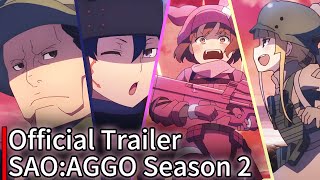 Sword Art Online Alternative Gun Gale Online Season 2 English Subs  Official Trailer 1 [upl. by Amadis]