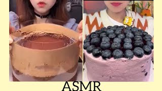 Lava Cake and Crepe Cake ASMR Mukbang [upl. by Omik]