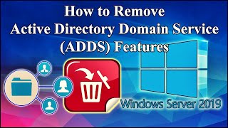 How to delete Active Directory Domain Services Windows Server 2019  Step by step [upl. by Iliram]